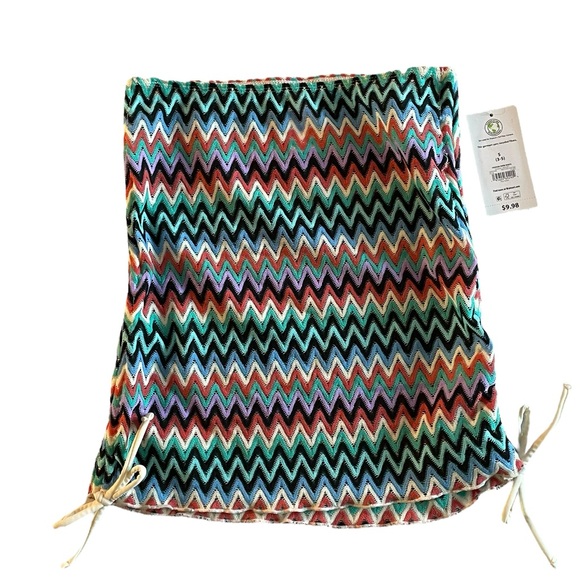 BNWT No Boundaries Zigzag Swim Coverup Skirt (Seaside Crochet, Multiple Sizes) - Picture 1 of 8